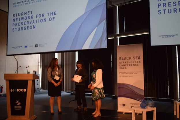 SturNet Honourable Mention award ceremony at the Black Sea Stakeholder Conference